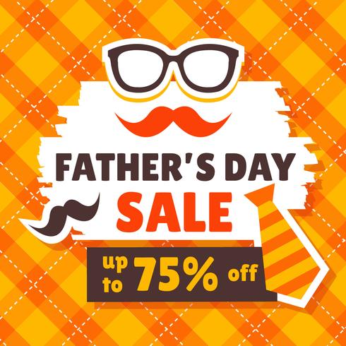 Father's Day Sale Design vector