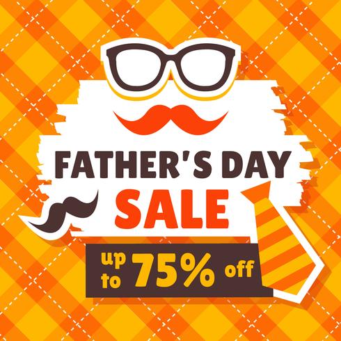 Father's Day Sale Design vector