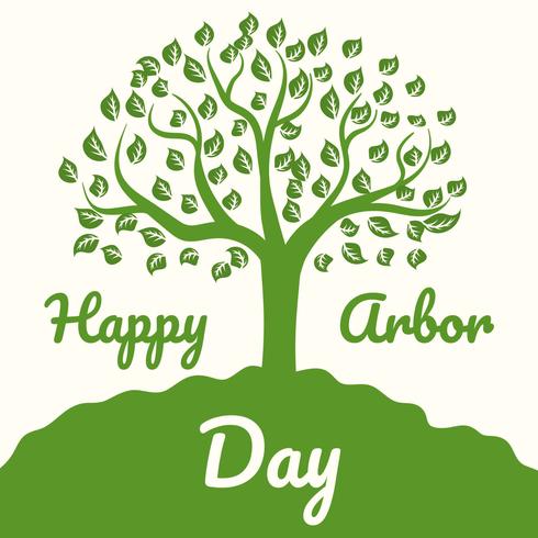 Happy Arbor Day vector