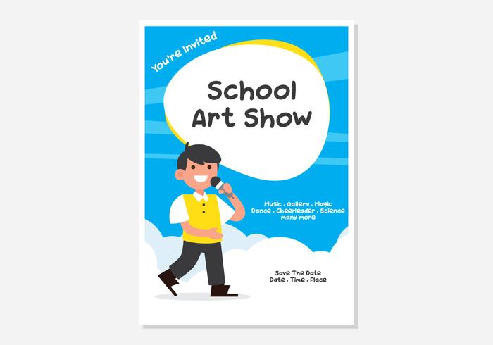 School Art Show Poster vector