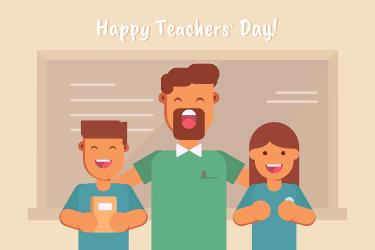 Teaches Day Vector