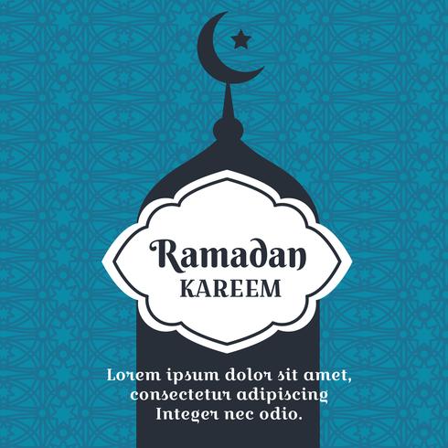 Vector de fondo Ramadan Kareem