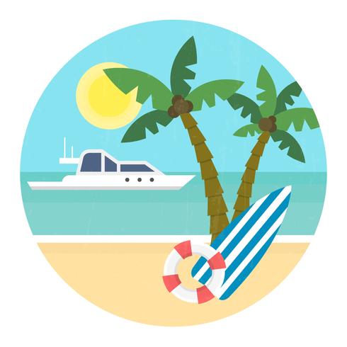 Beach View vector