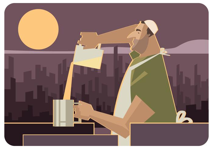 Gaza Street Food Maker Vector