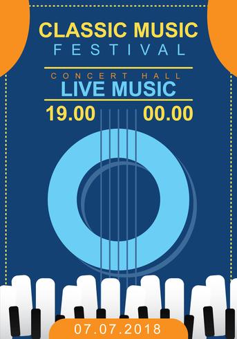 Classic Concert Poster vector