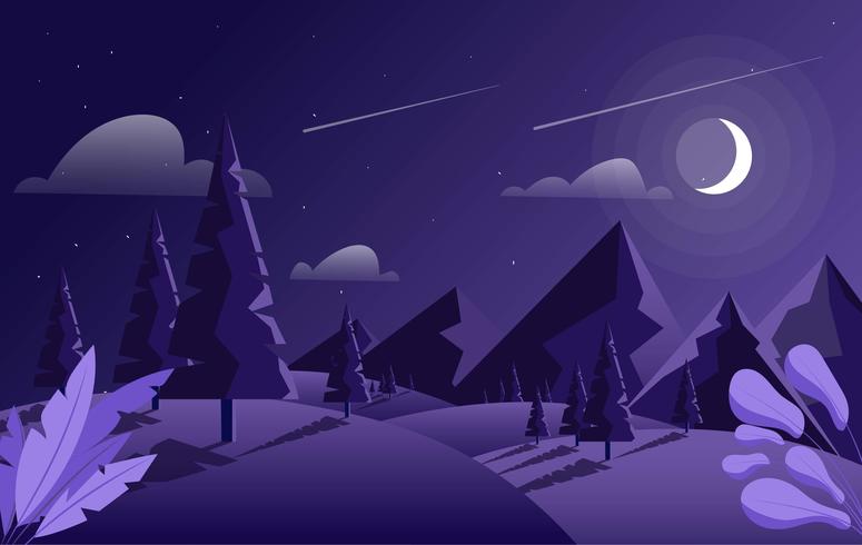 Ilustración de paisaje de vector