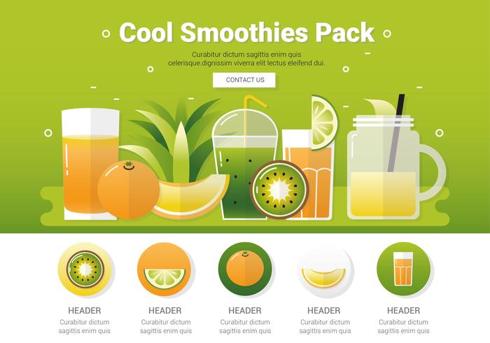 Vector Fresh Healthy Smoothies