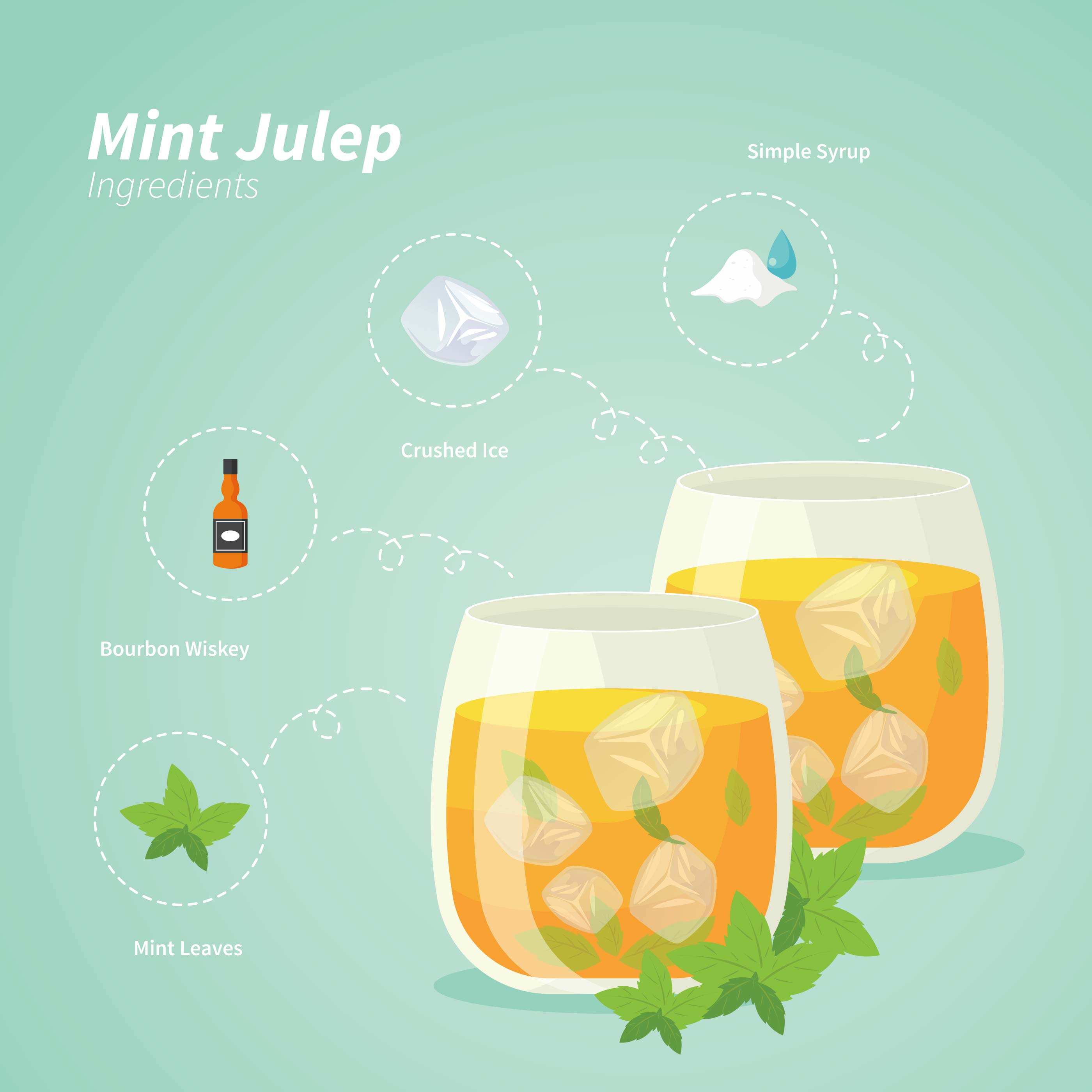 Mint Julep Illustration 206280 Vector Art at Vecteezy