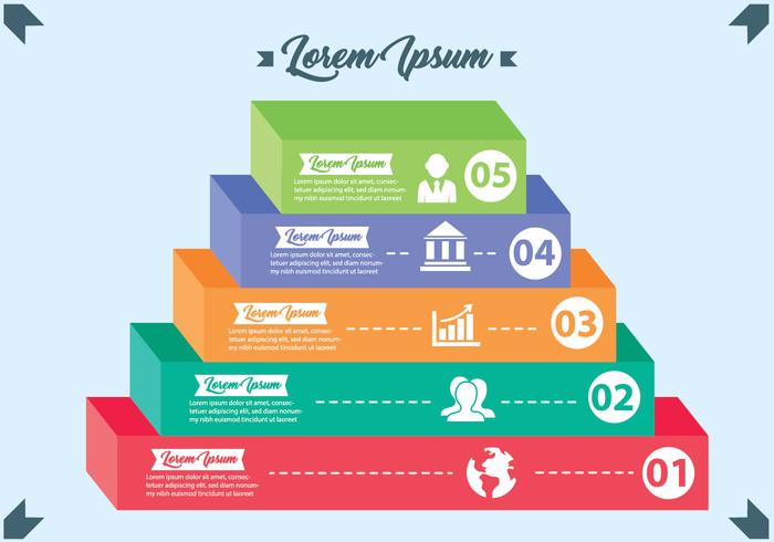 Golden Pyramid Chart vector