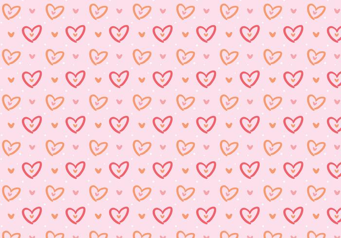Love Pink Girly Pattern vector