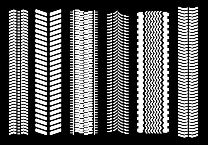 White Tyre Marks Vector