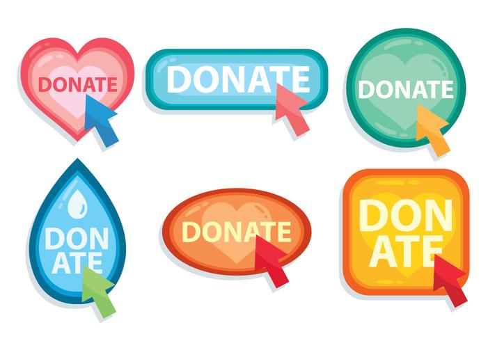 Donate Button vector