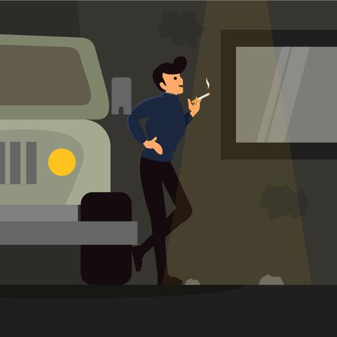 Greaser Illustration vector