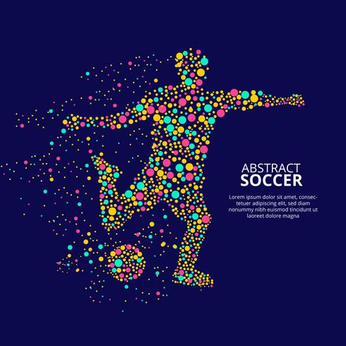 Abstract Soccer Player Vector