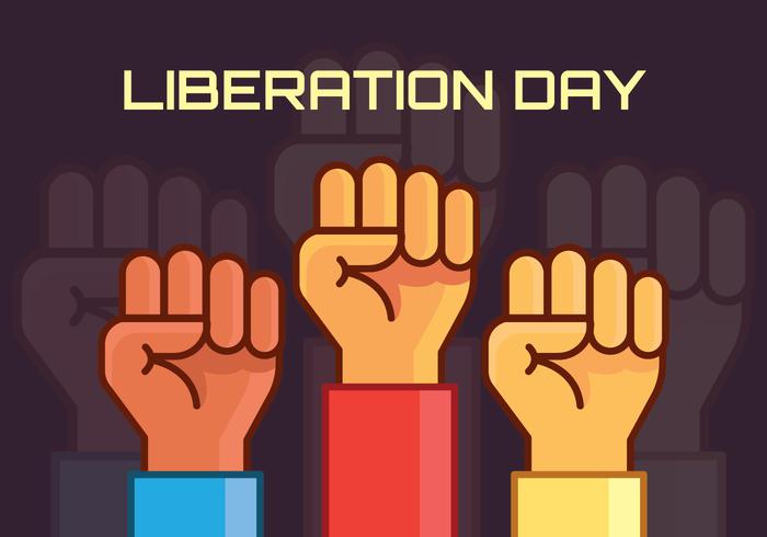 Liberation Day Illustration vector