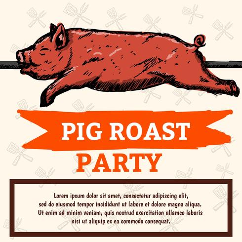 Pig Roast vector