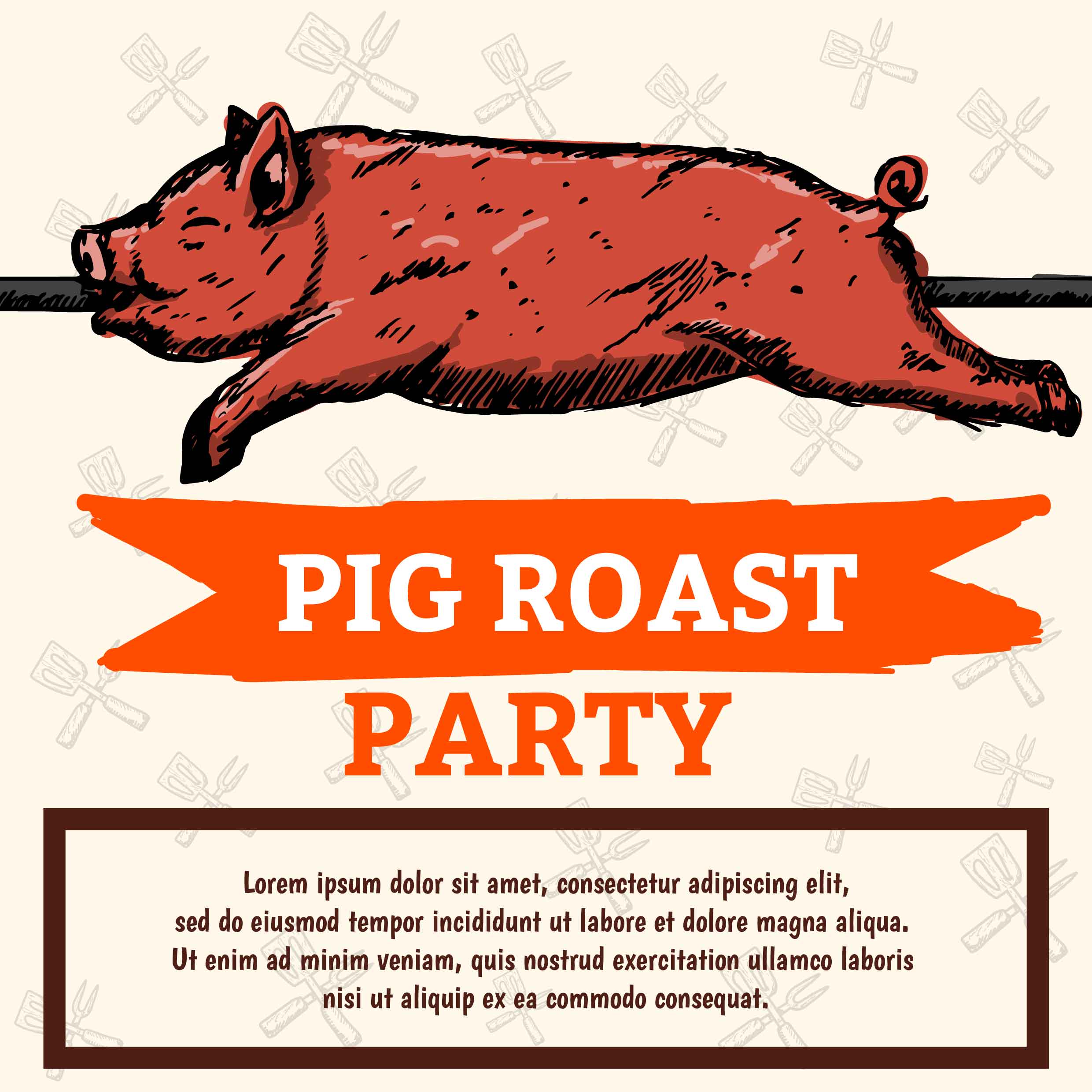 Pig Roast Free Vector Art - (50 Free Downloads)