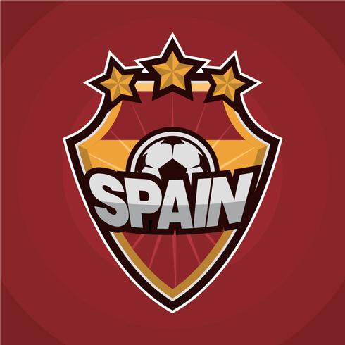 Parche de fútbol español vector