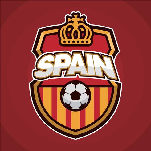 Parche de fútbol español vector