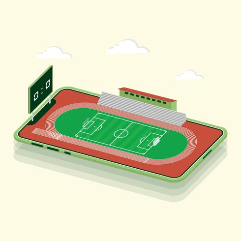 Isometric Soccer vector