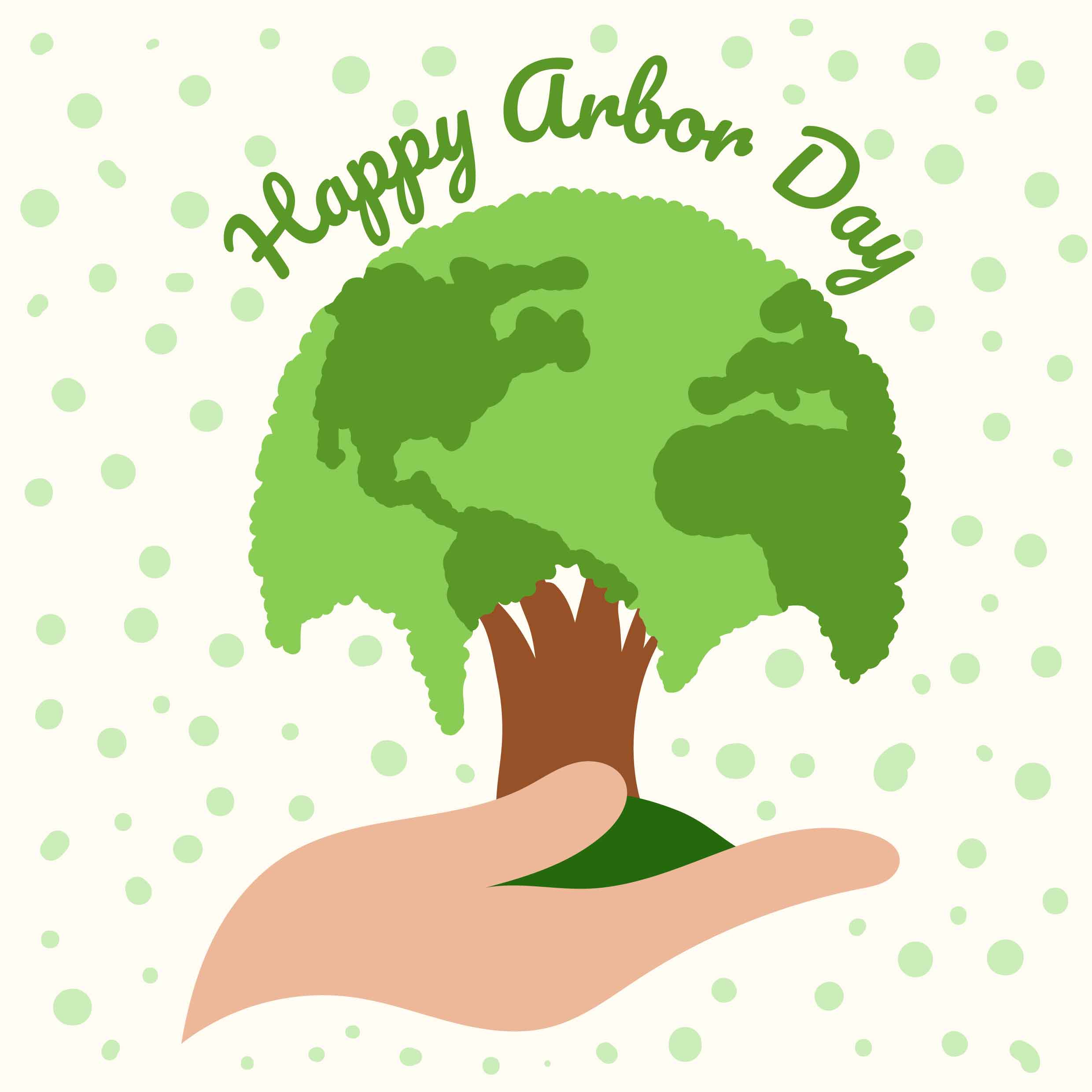 Happy Arbor Day 206799 Vector Art at Vecteezy