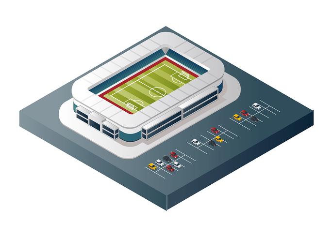 Estadio Isométrico Vector