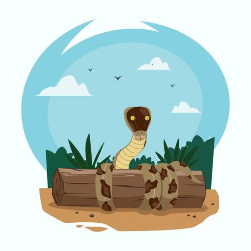 Ilustración de serpiente vector