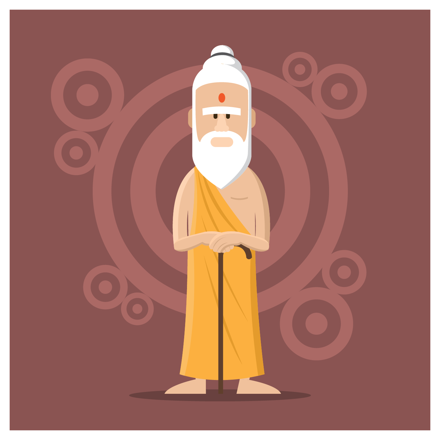 Male Guru Character 207540 Vector Art at Vecteezy