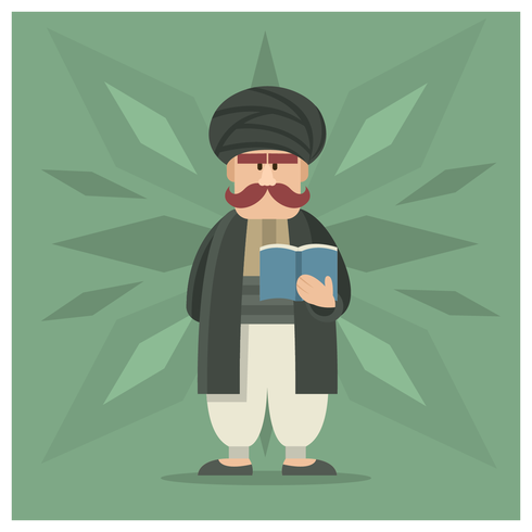 Male Guru Character vector