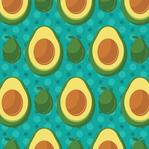 Avocado Pattern Background vector