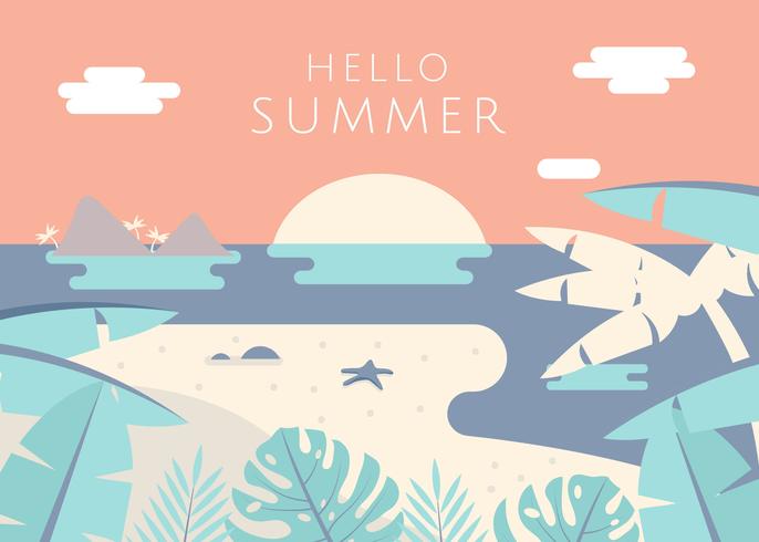 Tropical Landscape Vector