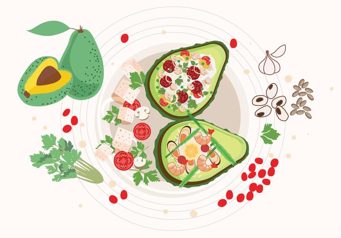 Delicious Avocado Food Vector