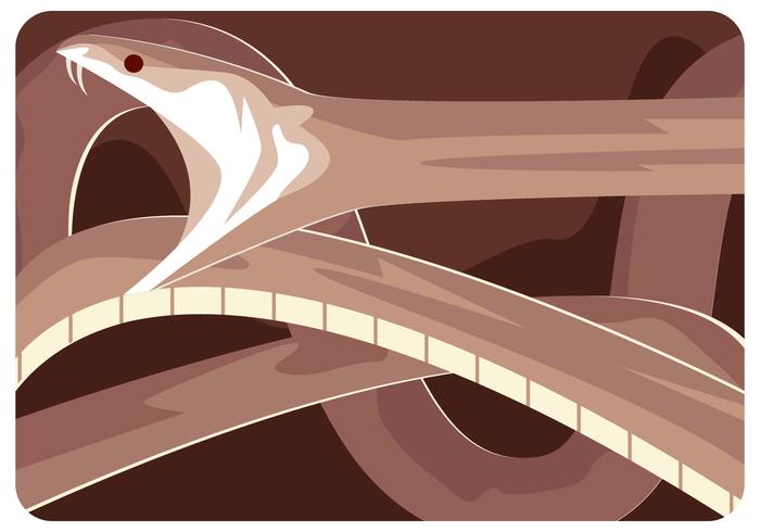 Vector de ilustración de serpiente