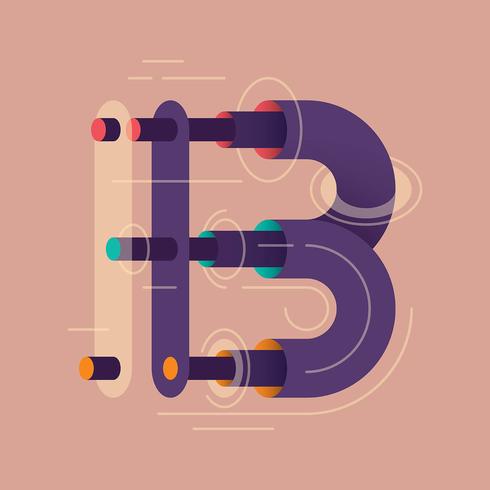 letter B typography 207704 Vector Art at Vecteezy