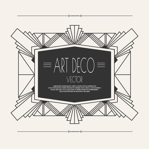 Art Deco Vintage Frame vector