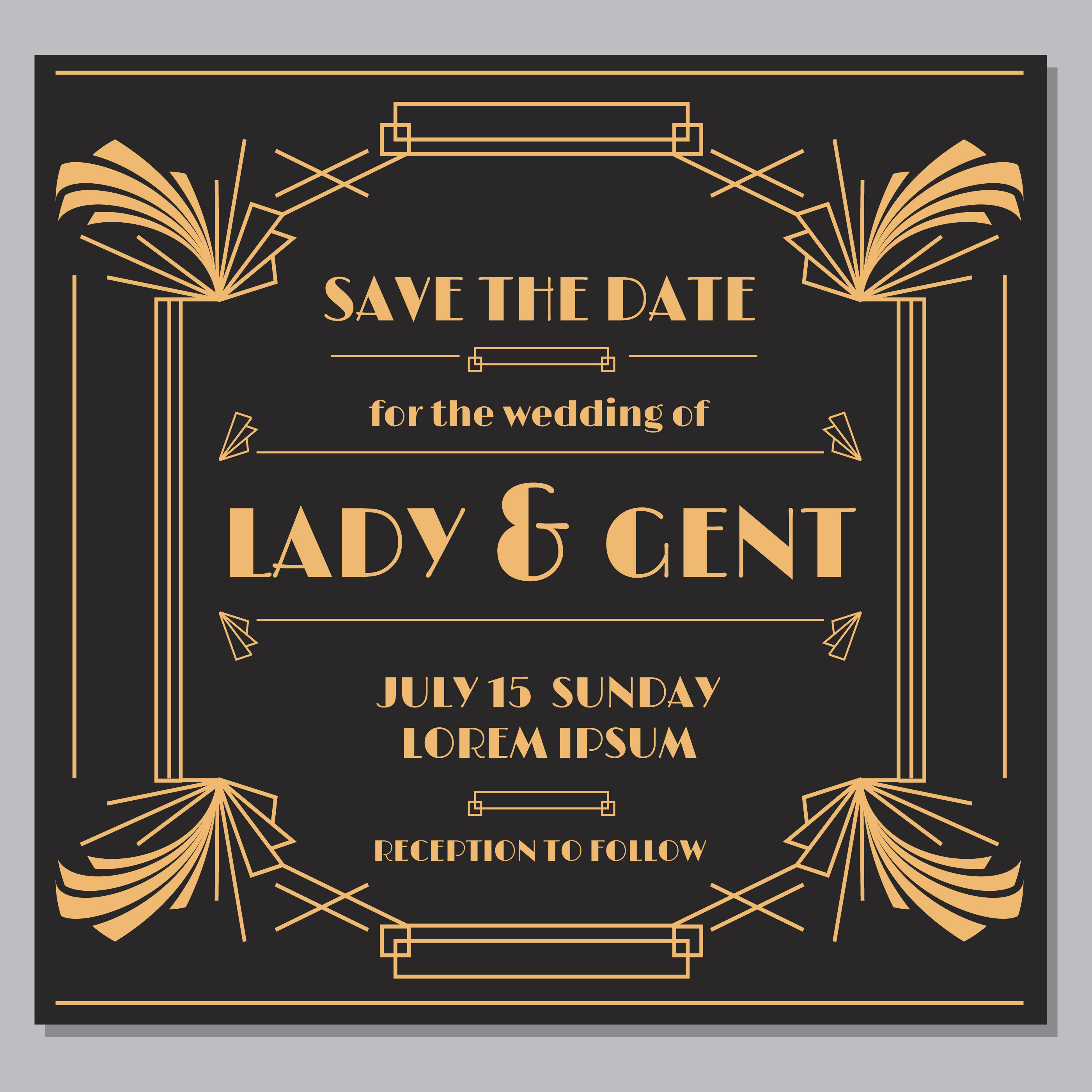 Save The Date Banner Template