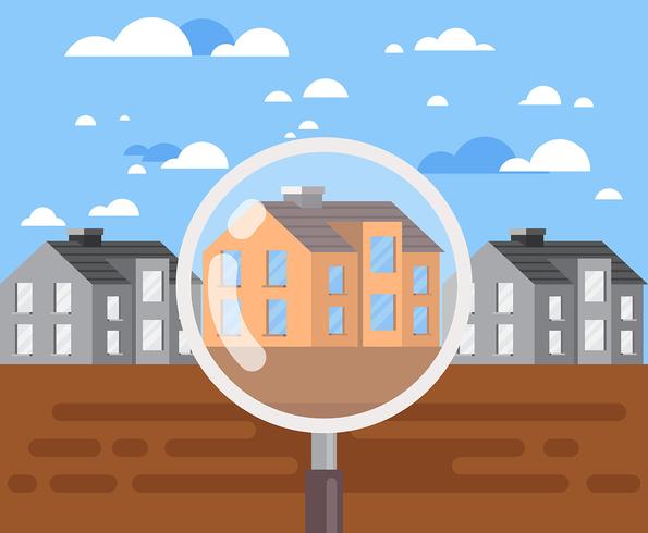 Real Estate Listing Illustration vector