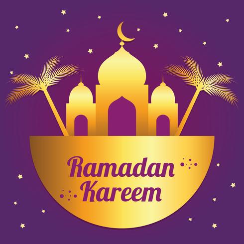 Fondo de Ramadan Kareem vector