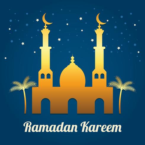 Fondo de Ramadan Kareem vector