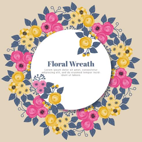 Vector Floral Wreath