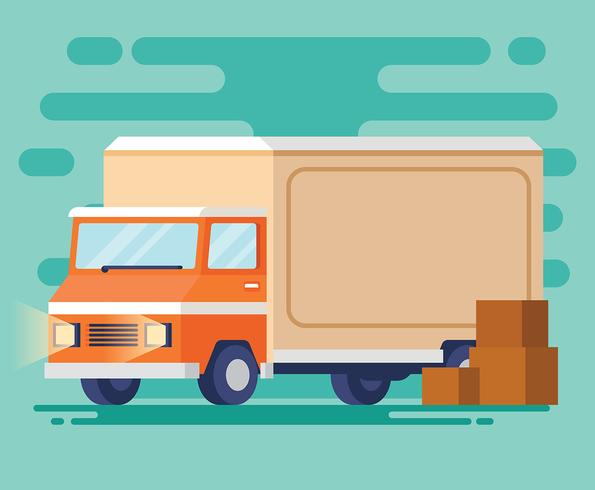 Moving Truck Illustration vector