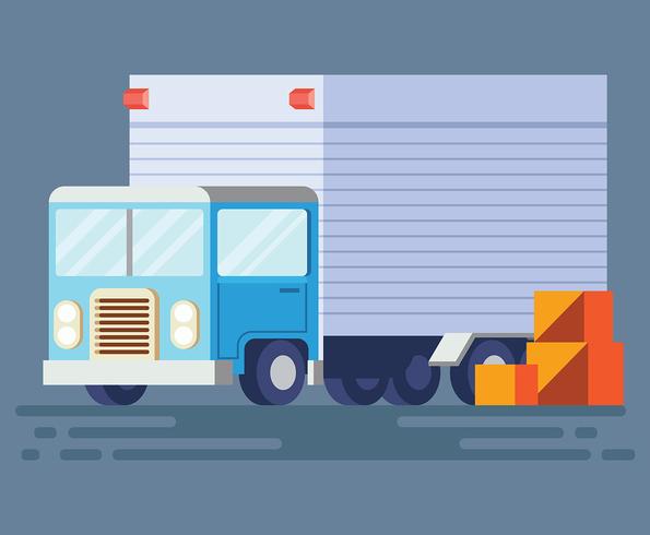 Moving Truck Illustration vector