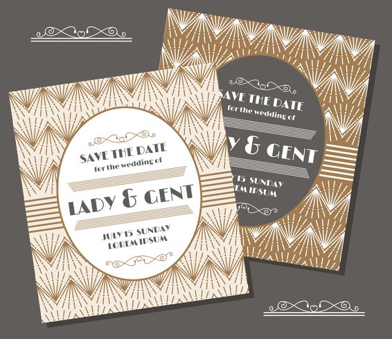 Save The Date Design Template vector