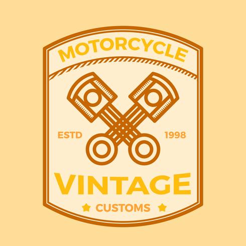 Vector de etiqueta plana vintage