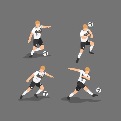 Germany Soccer Characters Vector