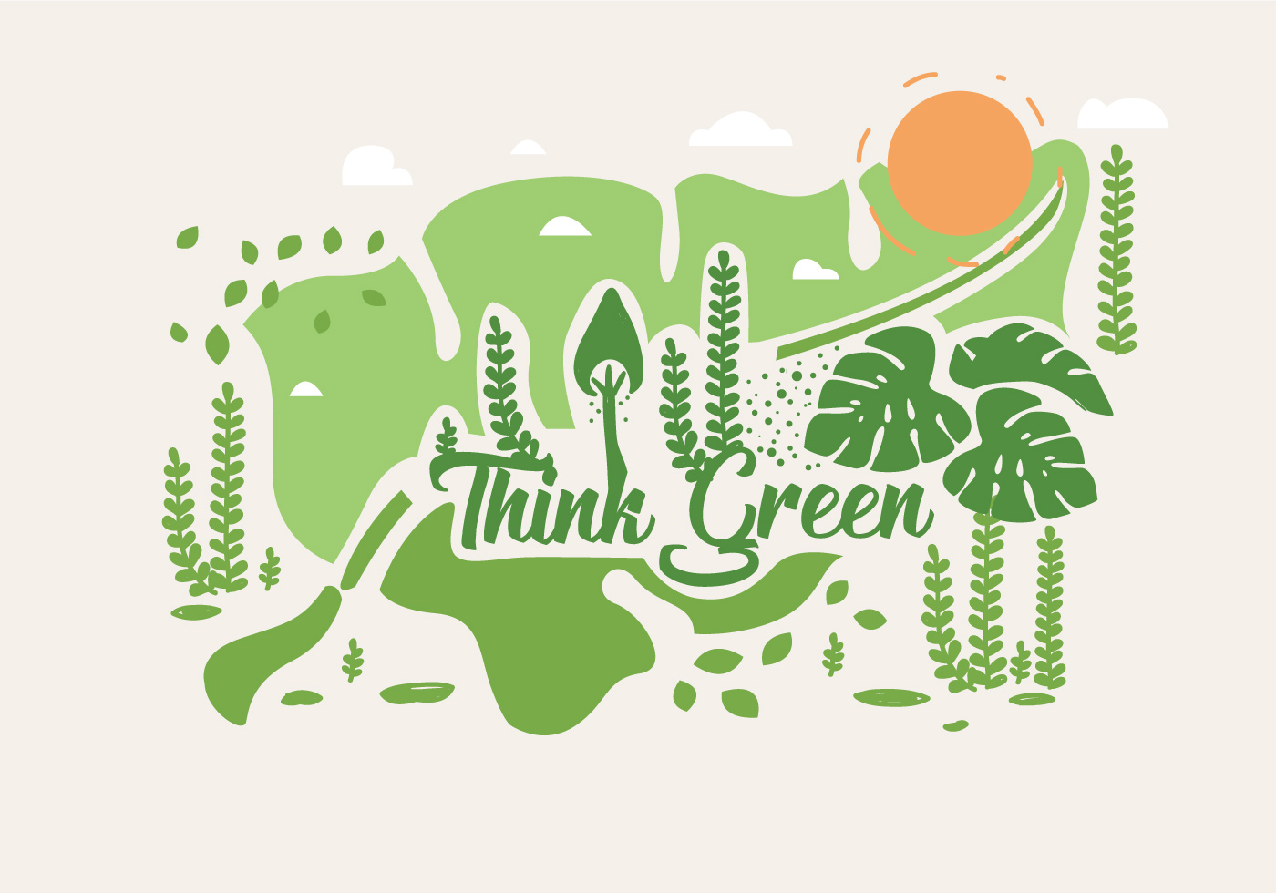 Think Green Poster Vol 2 Vector 208472 Download Free