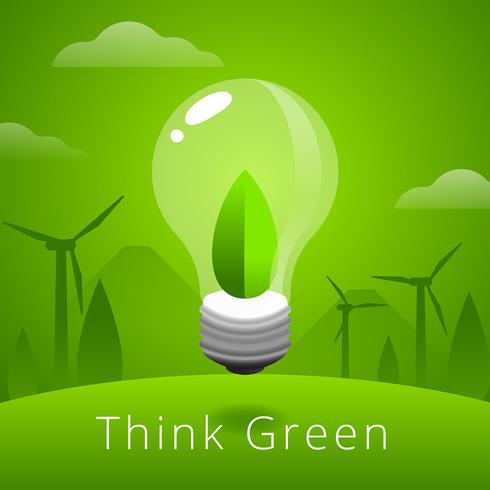 Think Green Vector