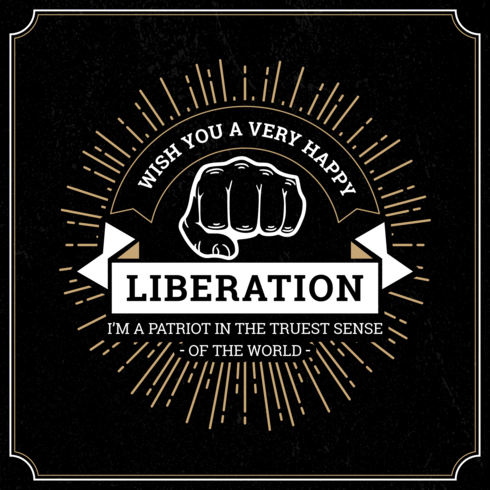 Liberation Day Illustration vector