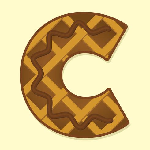 Letter C Typography  vector