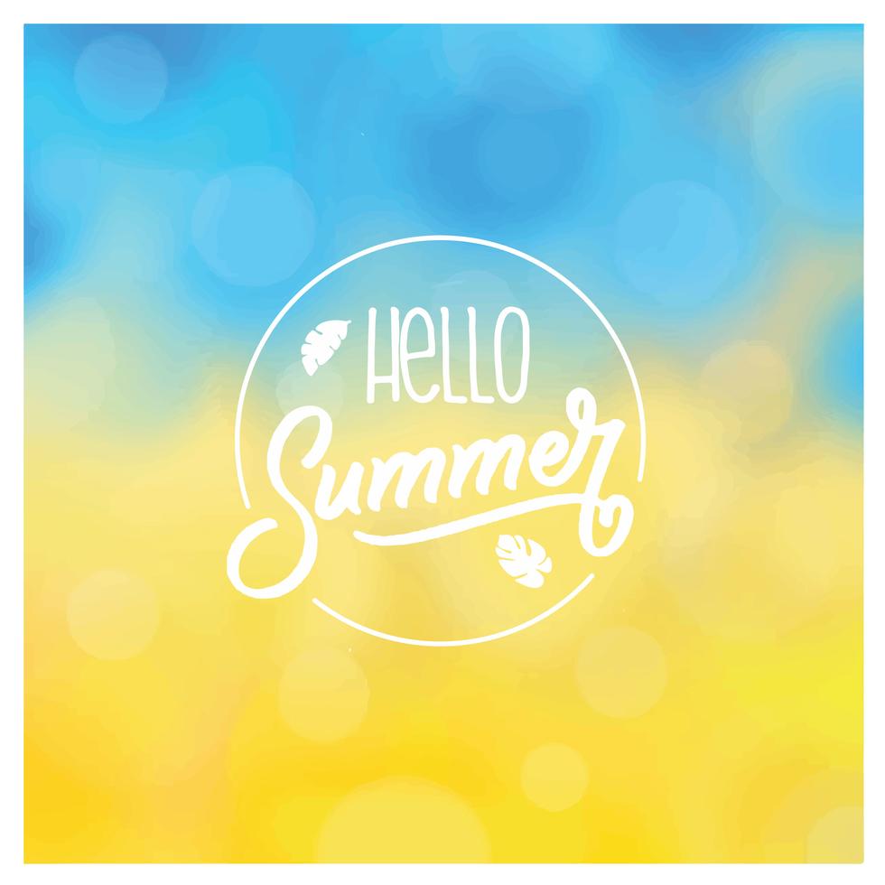 Blurry Bokeh Summer Background 208516 Vector Art at Vecteezy